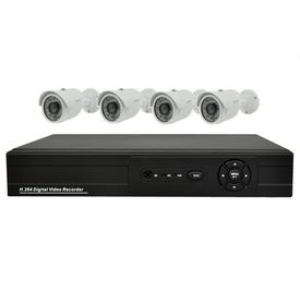 Τηλεοπτικές εξαρτήσεις CCTV επιτήρησης 4CH αυτόνομες κάμερες σφαιρών DVR + 700TVL IR