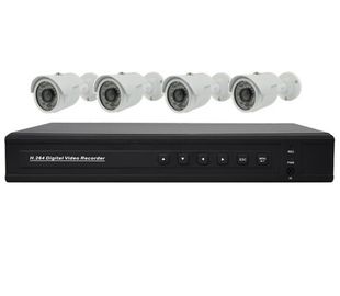 Τηλεοπτικά κάμερα παρακολούθησης 4CH αυτόνομες κάμερες σφαιρών CCTV DVR και IR