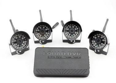 Στεγανοποιήστε το ψηφιακό ασύρματο DVR σύστημα ασφαλείας τεσσάρων καμερών 2.4G με τις κάμερες νυχτερινής όρασης