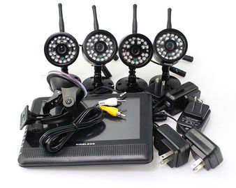 4 ασύρματο DVR τετραγώνων CH σύστημα κάμερων παρακολούθησης εικόνων, εγχώριο DVR σύστημα ασφαλείας