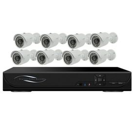 8CH εξάρτηση DVR, 8CH DVR + 8PCS κάμερα ασφαλείας CCTV σφαιρών IR μετάλλων